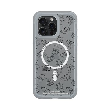 iPhone 15 Pro Max AirX 流變灰 - 迪士尼-小熊維尼 Disney Winnie The Pooh - 線條圖案