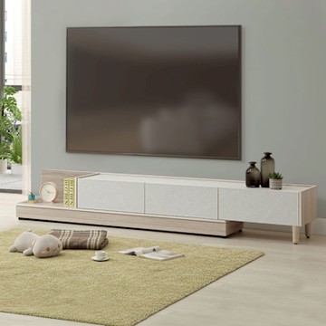 Homelike 喜家居可伸縮電視櫃(2502)-180x40x39公分