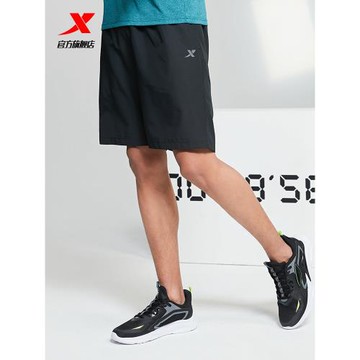 特步短褲男褲五分褲寬松2025夏季新款速干短褲跑步健身褲男運動褲