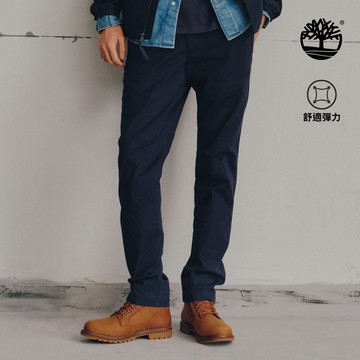 Timberland 男款深寶石藍合身卡其長褲|A6C1V433