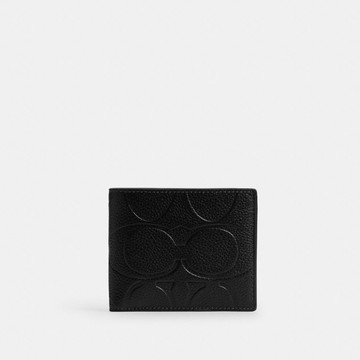 大型經典 SIGNATURE 圖樣皮革三合一皮夾