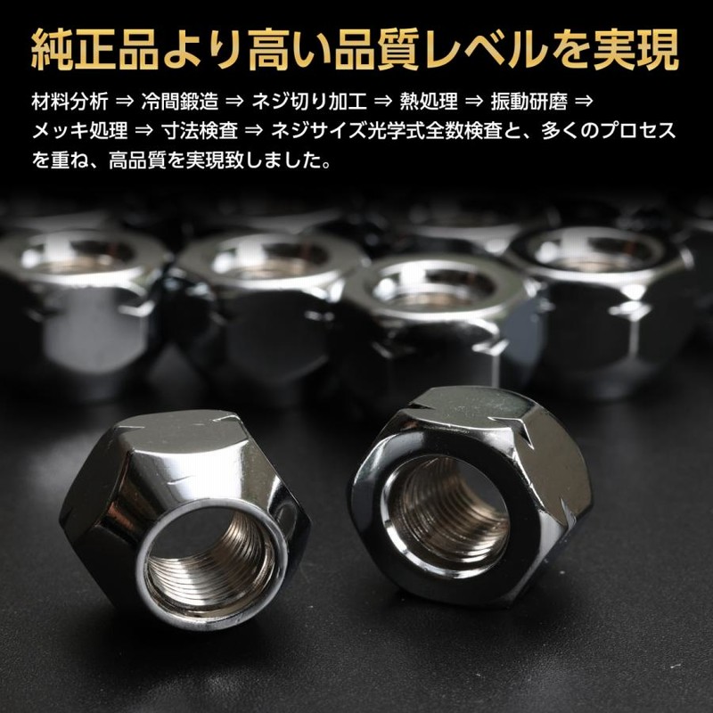 極限ナット！M12×P1.25ニッサン・スバル・スズキ 24個 固