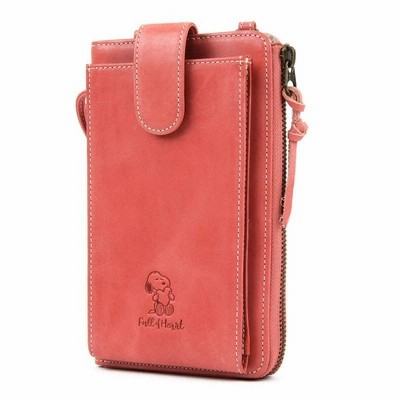 ピーナッツ PEANUTS マルチケース Full Heart スマホショルダー ミニバッグ メンズ レディース 73343 (ピンク)