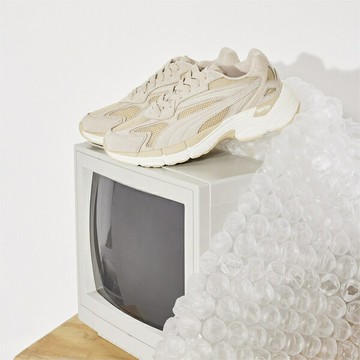 【滿千折百】PUMA 休閒鞋 TEVERIS NITRO 淺卡其 氮氣 慢跑 情侶鞋 男女 38877415