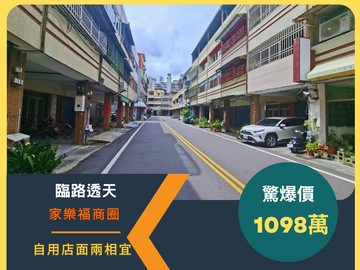 【家樂福商圈透天】臨路熱鬧好做生意｜近火車站｜彰化縣彰化市辭修北路