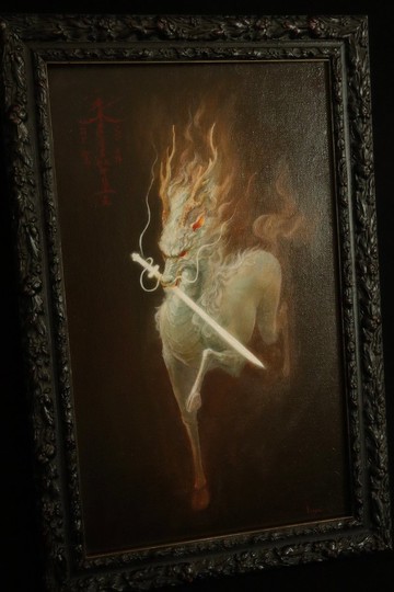 白麒麟【限量收藏級版畫 親簽編號】