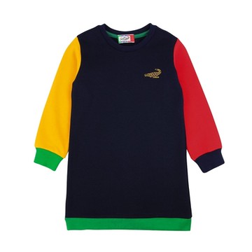 Crocodile Junior小鱷魚童裝- 撞色拼接洋裝- U66380-05 小童版