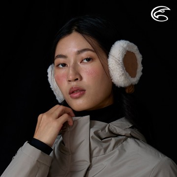 ADISI 麂皮絨毛極地保暖四戴式可折疊耳罩 AS25054 棕色 (F)｜刷毛 抗風 保暖耳罩 摺疊收納