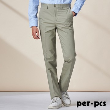 per-pcs 現代摩登彈性平面休閒褲_灰(720162)