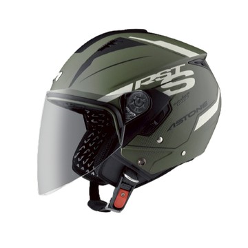ASTONE RST AQ13 平灰綠 可拆洗 內墨鏡設計 通風系統 3/4罩 半罩 安全帽
