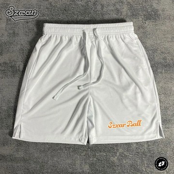 中腰設計SZXAR籃球褲美式運動短褲男女夏季速幹透氣跑步健身四分褲不過膝男士運動短褲男士健身短褲男士跑步短褲戶外短褲