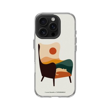 iPhone 16 Pro Clear 透明 - ilovedoodle (Lim Heng Swee) - Cat Landscape - Chair 貓咪椅子