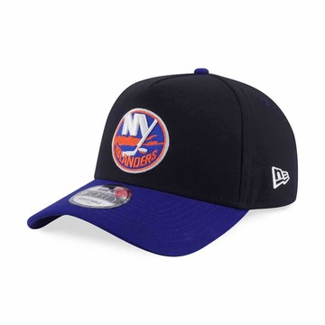 NEW ERA 男女 9FORTY AF 卡車帽 NHL TEAM LOGO 紐約島人 黑/皇家藍 NE14700340