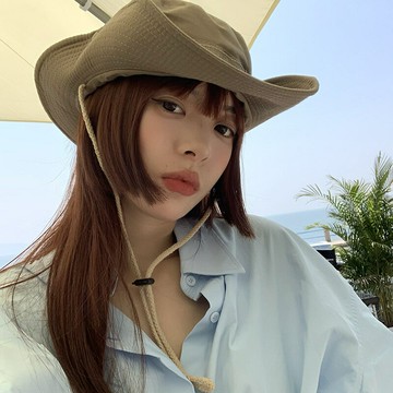 西部牛仔帽女旅游露營漁夫帽夏季防曬遮陽帽戶外登山太陽帽子男潮