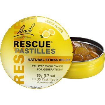 Bach Rescue Pastilles Natural Stress Relief Lemon 1.7 oz