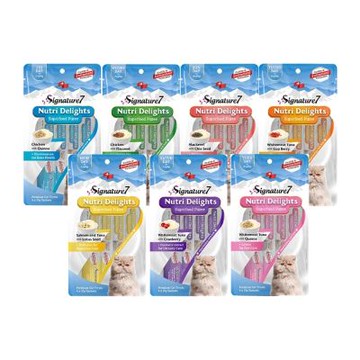 Signature7心寵-貓咪保健肉泥15g*4條/袋 x12入=3袋 (購買第二件贈送寵喵樂-貓草玩具x1包)