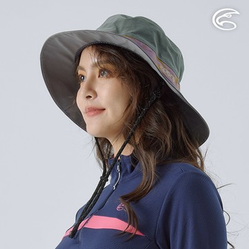 ADISI 輕量Xpore-3L防水高透氣中盤帽(拼色款) AH24019 鼠尾草/石墨灰 (M-XL)｜微多孔膜 超撥水 防風 防水 防潑水 防水帽