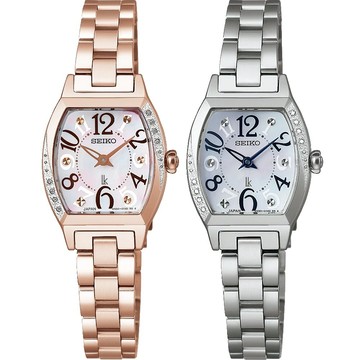 SEIKO 精工 LUKIA 幸運四葉草 酒桶型鑽石珍珠貝女錶 21mm (SSWA016J/SSWA015J)