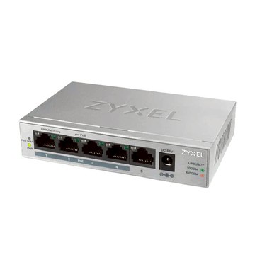 ZYXEL 無網管型5埠Gigabit PoE交換器 GS1005HP，隨插即用，節能省電  1個