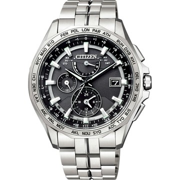 CITIZEN 星辰錶 衝鋒時機 電波 鈦金屬腕錶(AT9091-51H) -41mm-灰面鈦帶【刷卡回饋 分期0利率】【APP下單點數13倍送】