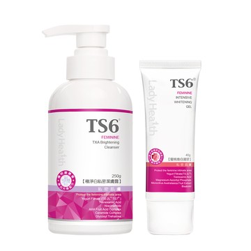 ts6 極淨白私密潔膚露250g+蜜桃煥白凝膠45g