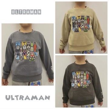 日單奧特曼衛衣 外貿男童冬季薄絨卡通動漫超人迪迦歐布賽羅長袖