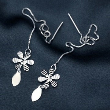 925純銀耳環耳飾-典雅流行精美百搭母親節生日情人節禮物女飾品73dq55【獨家進口】【米蘭精品】