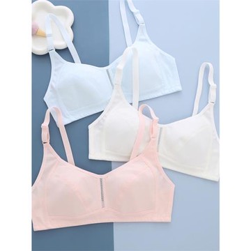 夏季薄款純棉無海綿少女內衣高中初中學生胸衣無鋼圈發育期文胸罩