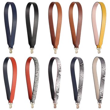 光面皮蛇紋真皮包帶雙面棕色寬肩帶配件女包肩帶斜挎包的寬帶子潮