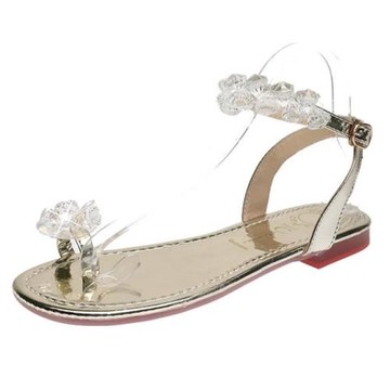 【Taroko】水晶花漾時尚夾趾春夏平底涼拖鞋(3色可選)