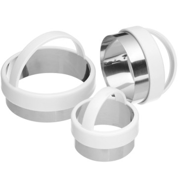 《KitchenCraft》提把餅乾壓模3件-圓圈-- 餅乾模 餅乾壓模 烘焙點心