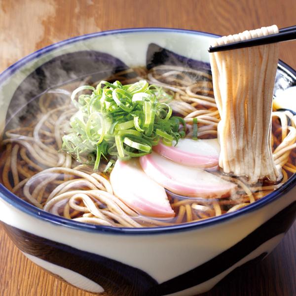 本格派生そば8食　180g×4袋　つゆ付 生麺 蕎麦 簡単調理 濃縮つゆ 常温　日本そば