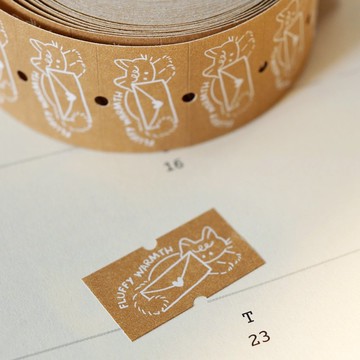 標籤貼紙-毛茸茸來信