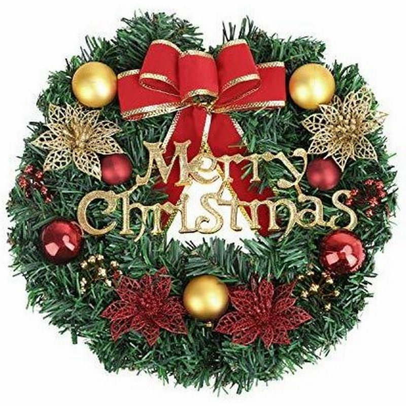 クリスマスリース クリスマス 玄関 飾り 直径30cm 花冠 かわいい ドアスワッグ クリスマス雑貨 吊り下げ 装飾品 クリスマスツリー 壁 窓 飾り  通販 LINEポイント最大GET | LINEショッピング
