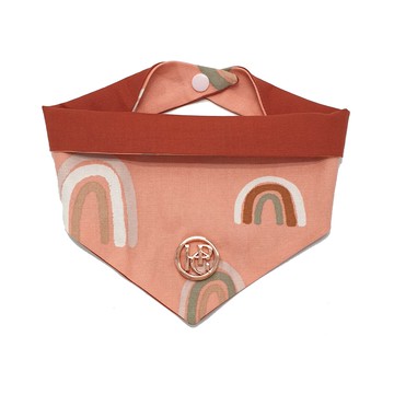 【美好毛日】澳洲Happy Go Puppy 寵物領巾-微笑彩虹