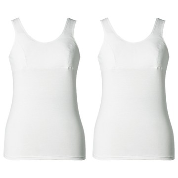 BASE ALPHA ESSENTIALS 女童款棉質運動背心 2件  95(L)  白色