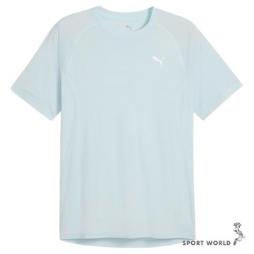 Puma 短袖上衣 男裝 排汗 歐規 藍【運動世界】52660399