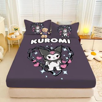 卡通可愛庫洛米床笠單品床罩席夢思床墊套床包兒童房床上用品