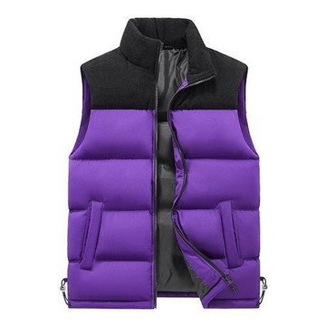 【巴黎精品】現貨+預購 抗寒防風工裝背心休閒薄外套立領夾克秋冬上衣寬鬆大碼男裝-寬鬆立領加厚4色a1ma9