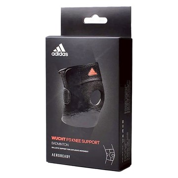 adidas 愛迪達 WUCHT P3 運動護膝  71 x 16cm  黑色  1個