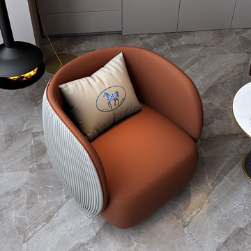 辦公室會客沙發售樓部輕奢桌椅組合酒店一桌四椅條紋沙發高級爆款297SFY 快速寄出