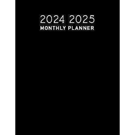 2024-2025 Monthly Planner: Large Two Year Agenda Organizer Diary 24 Months Calendar Black Cover 並行輸入品