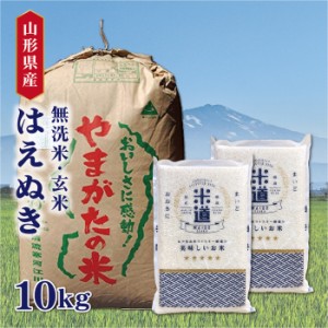  米 10kg 送料無料 10キロ はえぬき 山形県産 お米 令和五年産 白米 ごはん 米 検査米 単一原料米 玄米 保存食 無洗米 真空パッ