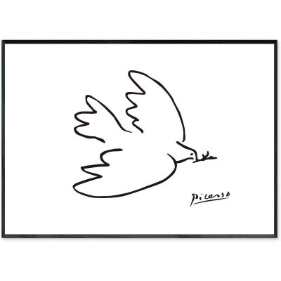 ピカソ ポスター アートポスター リトグラフ ドローイング 平和の鳩 ...