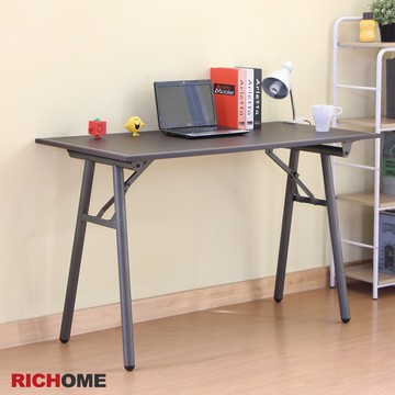 RICHOME 折疊工作桌(免組裝)(管徑3CM) 書桌 電腦桌 工作桌 摺疊桌 學習桌 大桌面辦公桌台灣製 TA335