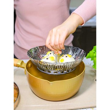 百變蒸籠家用廚房多功能不銹鋼伸縮蒸盤可折疊電飯煲蒸架蒸屜通用