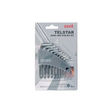 SWELL 星型實心平面短六角扳手9支組 (095-04TS)