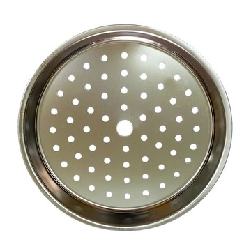 ezHome 家庭生活的達人 304不鏽鋼蒸盤 10人份 堅固耐用不易變形 大氣孔均勻分散  24cm  1個