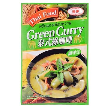 QUA-QUALITY 葵果 綠咖哩調理包 泰式風味 嚴選天然香料 快速上桌  1包  60g