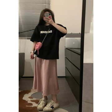 女生套裝 寬鬆套裝 兩件套 套裝 舒適套裝 女生套裝 寬鬆套裝 兩件套 套裝 舒適套裝 爆款夏季短袖套裝女學生T恤韓版寬